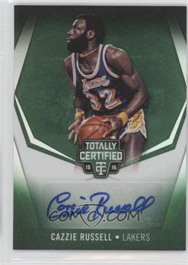 2015-16 Panini Totally Certified - Totally Certified Signatures - Mirror Green #TC-CR - Cazzie Russell /5