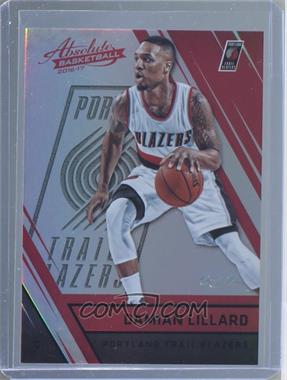 2016-17 Panini Absolute - [Base] - Spectrum Black #69 - Damian Lillard /1