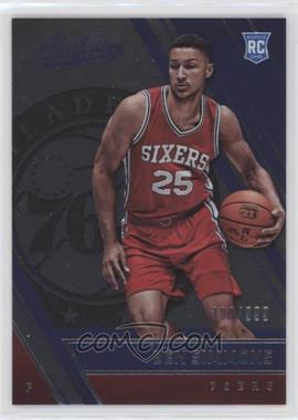 2016-17 Panini Absolute - [Base] #200 - Rookies - Ben Simmons /999