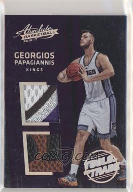 2016-17 Panini Absolute - Tools of the Trade Rookie Materials - Dual Patch #9 - Georgios Papagiannis /25