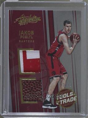 2016-17 Panini Absolute - Tools of the Trade Rookie Materials - Dual Prime #16 - Jakob Poeltl /49