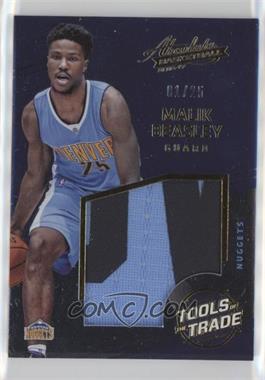 2016-17 Panini Absolute - Tools of the Trade Rookie Materials - Jumbo Prime #19 - Malik Beasley /25