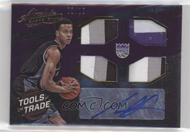 2016-17 Panini Absolute - Tools of the Trade Rookie Materials - Quad Patch Autographs #25 - Skal Labissiere /10