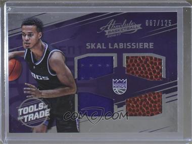 2016-17 Panini Absolute - Tools of the Trade Rookie Materials - Quad #25 - Skal Labissiere /125