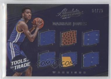 2016-17 Panini Absolute - Tools of the Trade Rookie Materials - Six #30 - Damian Jones /75