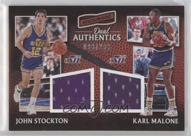 2016-17 Panini Aficionado - Dual Authentics #23 - John Stockton, Karl Malone /299