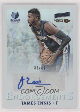 2016-17 Panini Aficionado - Endorsements - Artist's Proof Bronze #3 - James Ennis /49