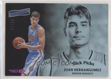 2016-17 Panini Aficionado - Slick Picks - Artist's Proof Red (Purple) #15 - Juan Hernangomez /99