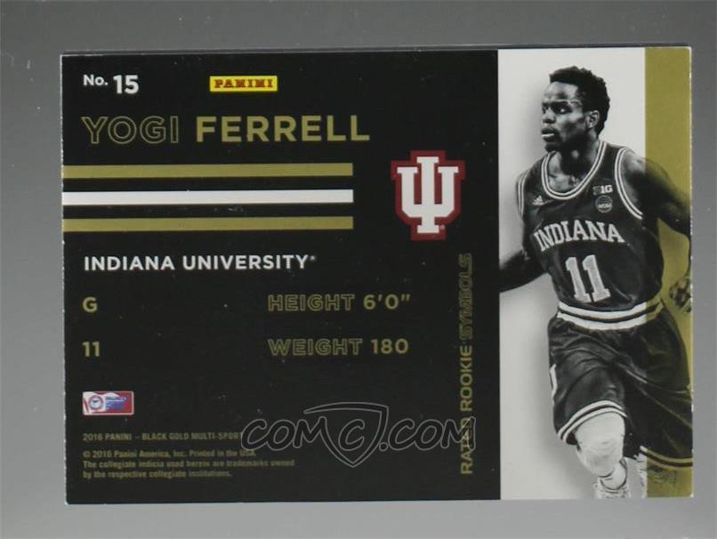 2016 17 Panini Black Gold Collegiate Rated Rookie Symbols