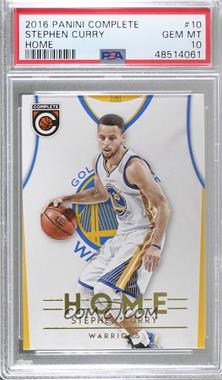 2016-17 Panini Complete - Home #10 - Stephen Curry [PSA 10 GEM MT]