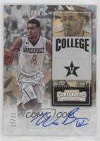 College Ticket - Wade Baldwin IV (White Jersey) #/23