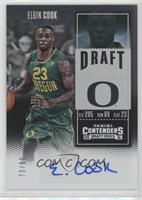 College Ticket - Elgin Cook (Green Jersey) #/99