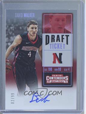 2016-17 Panini Contenders Draft Picks - [Base] - Draft Ticket #163 - College Ticket - David Walker /99