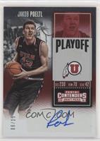 College Ticket - Jakob Poeltl (Black Jersey) #/15