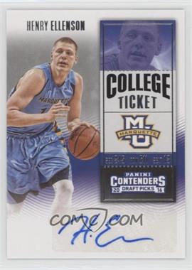 2016-17 Panini Contenders Draft Picks - [Base] #105.1 - College Ticket - Henry Ellenson (Light Blue Jersey)