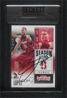 Season Ticket - Brook Lopez [BAS Beckett Auth Sticker]