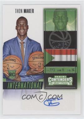 2016-17 Panini Contenders Draft Picks - [Base] #199 - International Ticket - Thon Maker