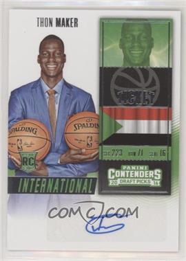 2016-17 Panini Contenders Draft Picks - [Base] #199 - International Ticket - Thon Maker