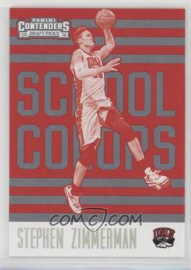 2016-17 Panini Contenders Draft Picks - School Colors #19 - Stephen Zimmerman