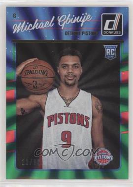 2016-17 Panini Donruss - [Base] - Green Holo Laser #188 - Rookies - Michael Gbinije /99