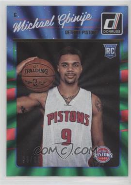 2016-17 Panini Donruss - [Base] - Green Holo Laser #188 - Rookies - Michael Gbinije /99