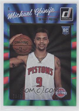 2016-17 Panini Donruss - [Base] - Green Holo Laser #188 - Rookies - Michael Gbinije /99