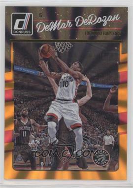 2016-17 Panini Donruss - [Base] - Orange Holo Laser #105 - DeMar DeRozan