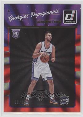 2016-17 Panini Donruss - [Base] - Red Holo Laser #195 - Rookies - Georgios Papagiannis /99