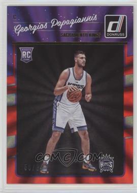 2016-17 Panini Donruss - [Base] - Red Holo Laser #195 - Rookies - Georgios Papagiannis /99 [Noted]