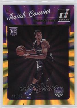 2016-17 Panini Donruss - [Base] - Yellow Holo Laser #196 - Rookies - Isaiah Cousins /25