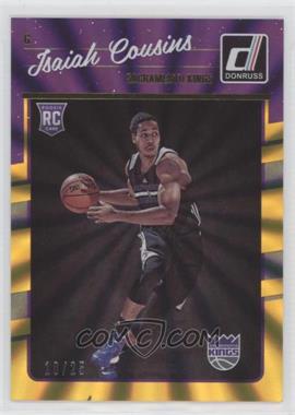 2016-17 Panini Donruss - [Base] - Yellow Holo Laser #196 - Rookies - Isaiah Cousins /25