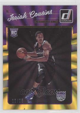 2016-17 Panini Donruss - [Base] - Yellow Holo Laser #196 - Rookies - Isaiah Cousins /25