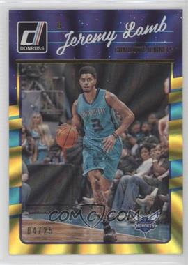 2016-17 Panini Donruss - [Base] - Yellow Holo Laser #47 - Jeremy Lamb /25