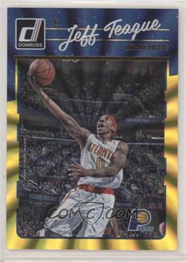 2016-17 Panini Donruss - [Base] - Yellow Holo Laser #91 - Jeff Teague /25