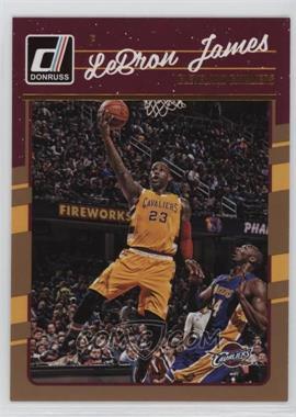 2016-17 Panini Donruss - [Base] #15 - LeBron James (Kobe Bryant in Background)