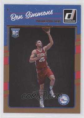 2016-17 Panini Donruss - [Base] #151 - Rookies - Ben Simmons