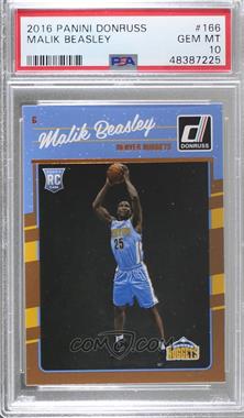 2016-17 Panini Donruss - [Base] #166 - Rookies - Malik Beasley [PSA 10 GEM MT]