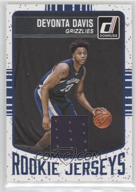 2016-17 Panini Donruss - Rookie Jerseys #57 - Deyonta Davis