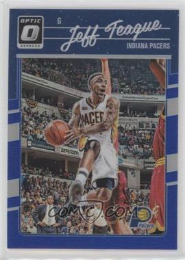 2016-17 Panini Donruss Optic - [Base] - Blue Prizm #91 - Jeff Teague /49