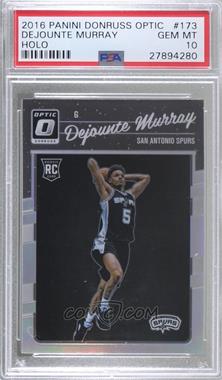 2016-17 Panini Donruss Optic - [Base] - Holo Silver Prizm #173 - Dejounte Murray [PSA 10 GEM MT]