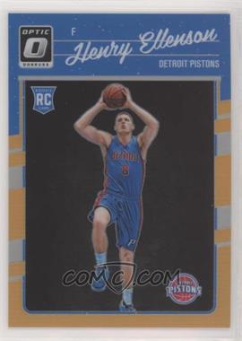 2016-17 Panini Donruss Optic - [Base] - Orange Prizm #165 - Henry Ellenson /199