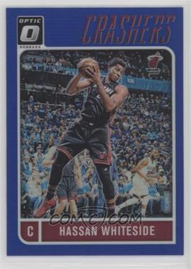 2016-17 Panini Donruss Optic - Crashers - Blue Prizm #2 - Hassan Whiteside /49