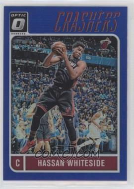 2016-17 Panini Donruss Optic - Crashers - Blue Prizm #2 - Hassan Whiteside /49