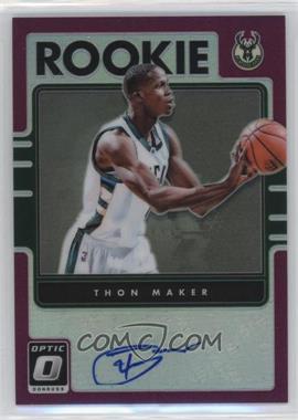 2016-17 Panini Donruss Optic - Rookie Signatures - Purple Prizm #48 - Thon Maker