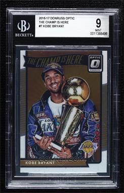 2016-17 Panini Donruss Optic - The Champ is Here #7 - Kobe Bryant [BGS 9 MINT]