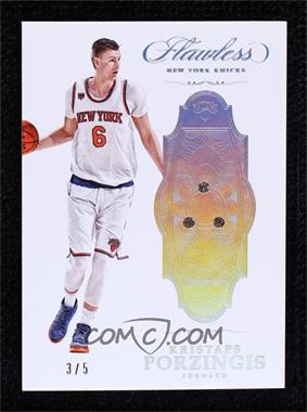 2016-17 Panini Flawless - [Base] - Triple Diamond #65 - Kristaps Porzingis /5