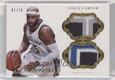2016-17 Panini Flawless - Dual Patches - Gold #DPT-VC - Vince Carter /10