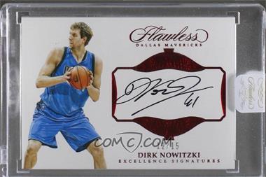 2016-17 Panini Flawless - Excellence Signatures - Ruby #EX-DNO - Dirk Nowitzki /15 [Uncirculated]