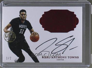 2016-17 Panini Flawless - Flawless Autographs - Ruby Gold Proof #FA-KAT - Karl-Anthony Towns /2