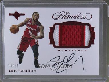 2016-17 Panini Flawless - Momentous Patch Autographs - Ruby #M-EG - Eric Gordon /15